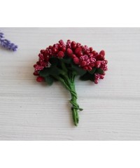Букет складних тичинок ,  темно - червоний