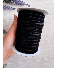 Стрічка оксамитова 0.6 см чорна 45 метрів ГУРТ Стрічка оксамитова 0.6 см чорна 45 метрів ГУРТ